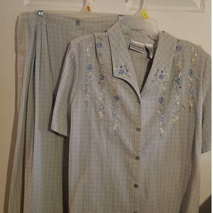 Summer Skirt and Matching Blouse Combo